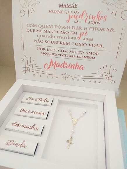 Caixa Convite Padrinhos