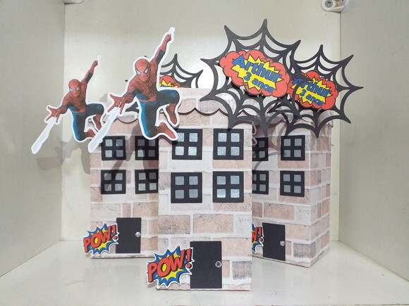 Caixas PERSONALIZADAS Tema Homem Aranha