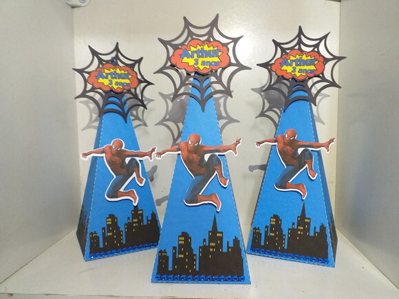 Caixas PERSONALIZADAS Tema Homem Aranha