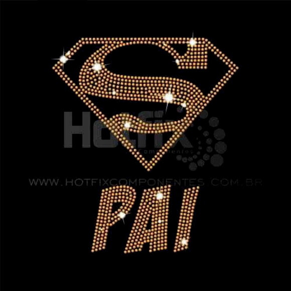 Camisa Personalizada em STRASS SUPER PAI