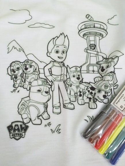Camisa Personalizada INFANTIL para COLORIR
