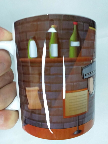 Caneca personalizada com caricatura