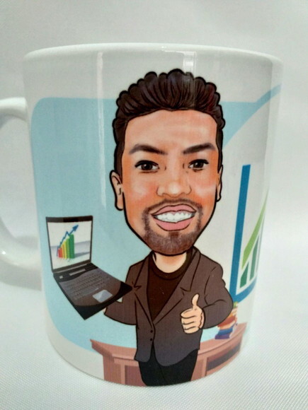 Caneca personalizada com caricatura