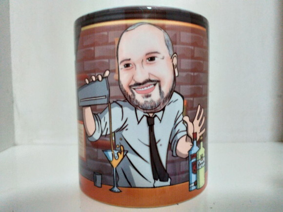 Caneca personalizada com caricatura