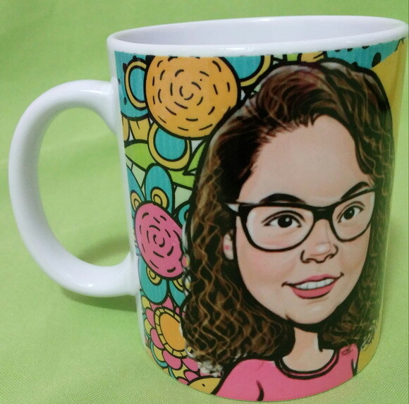 Caneca personalizada com caricatura