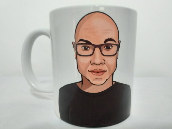 Caneca personalizada com caricatura