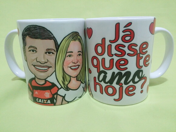 Caneca personalizada com caricatura