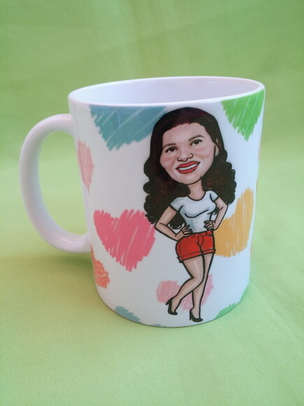 Caneca personalizada com caricatura