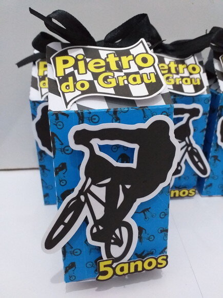 Caixa Milk Personalizada Tema Bike
