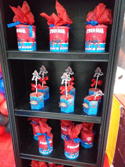 Caixas PERSONALIZADAS Tema Homem Aranha