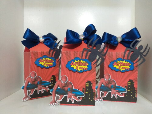 Caixas PERSONALIZADAS Tema Homem Aranha