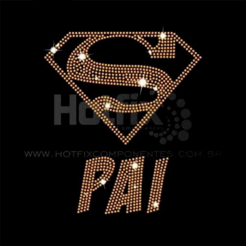 Camisa Personalizada em STRASS SUPER PAI