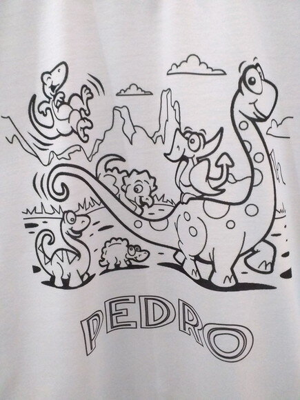 Camisa Personalizada Infantil para Colorir