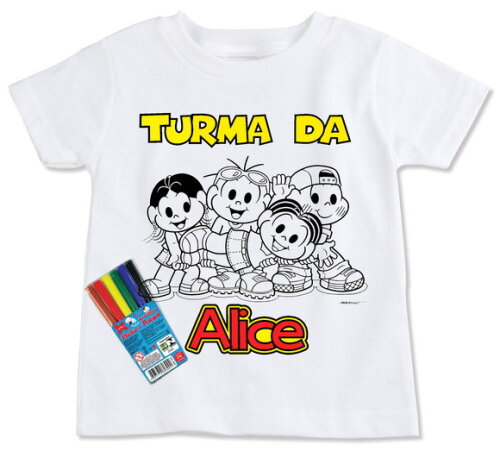 Camisa Personalizada INFANTIL para COLORIR