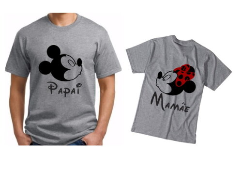 Camisa Personalizada PAI e MÃE