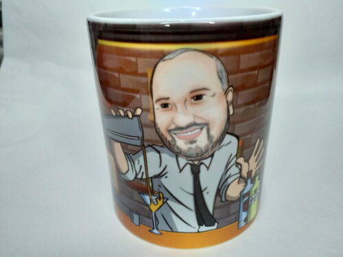 Caneca personalizada com caricatura