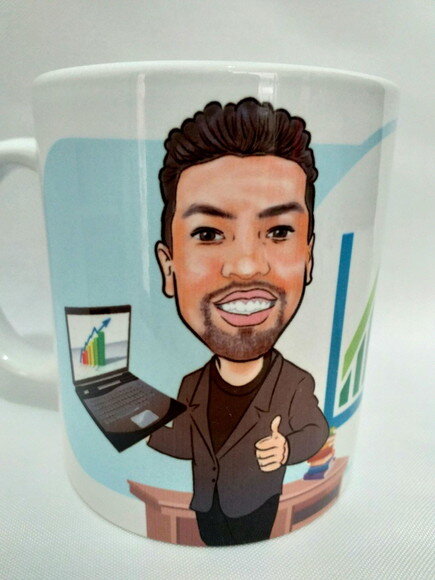 Caneca personalizada com caricatura
