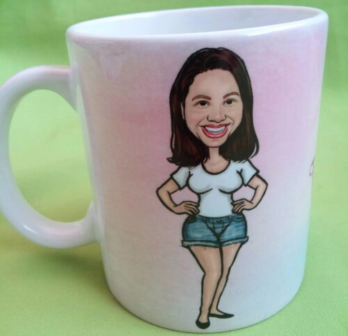 Caneca personalizada com caricatura