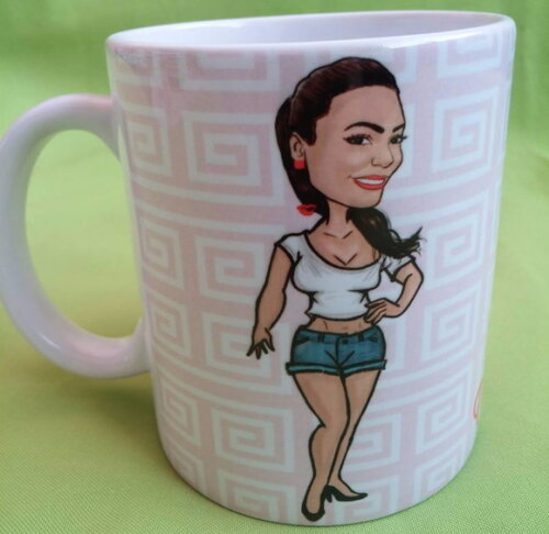 Caneca personalizada com caricatura