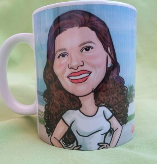 Caneca Personalizada Com Caricatura