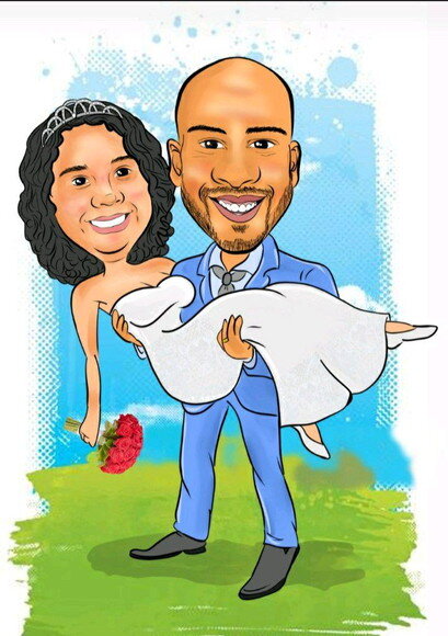 Caricatura Digital Casal