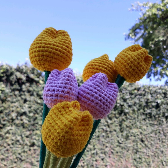 Buquê Tulipas de Crochê