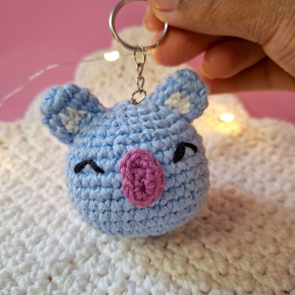 Chaveiro Amigurumi Koya do Bt21 Inspirado em Namjoon Bts