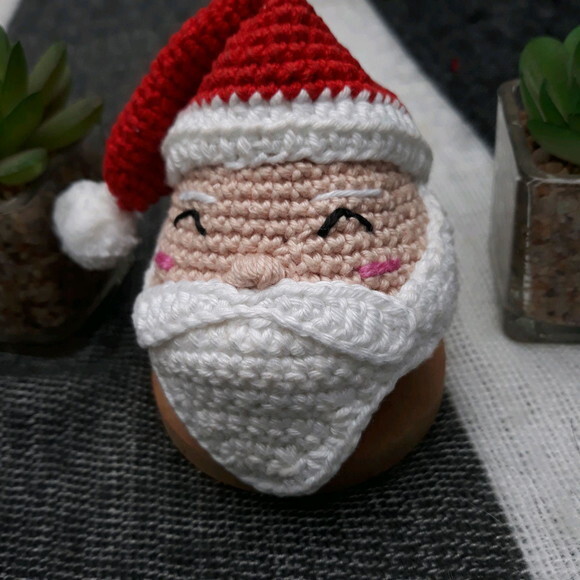 Pingente Enfeite Bola De Natal Personalizada - Papai Noel