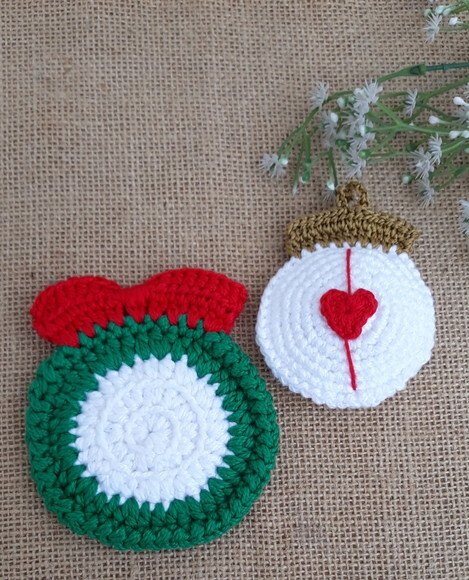 Pingente Enfeite Natalino Bola de Natal - Amor