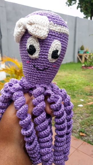 Polvo de Crochê Amigurumi - Terapêutico para Recém Nascido