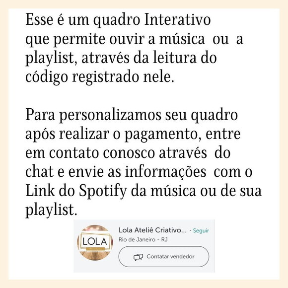 Quadro Decorativo Interativo Spotify Bordado Casal