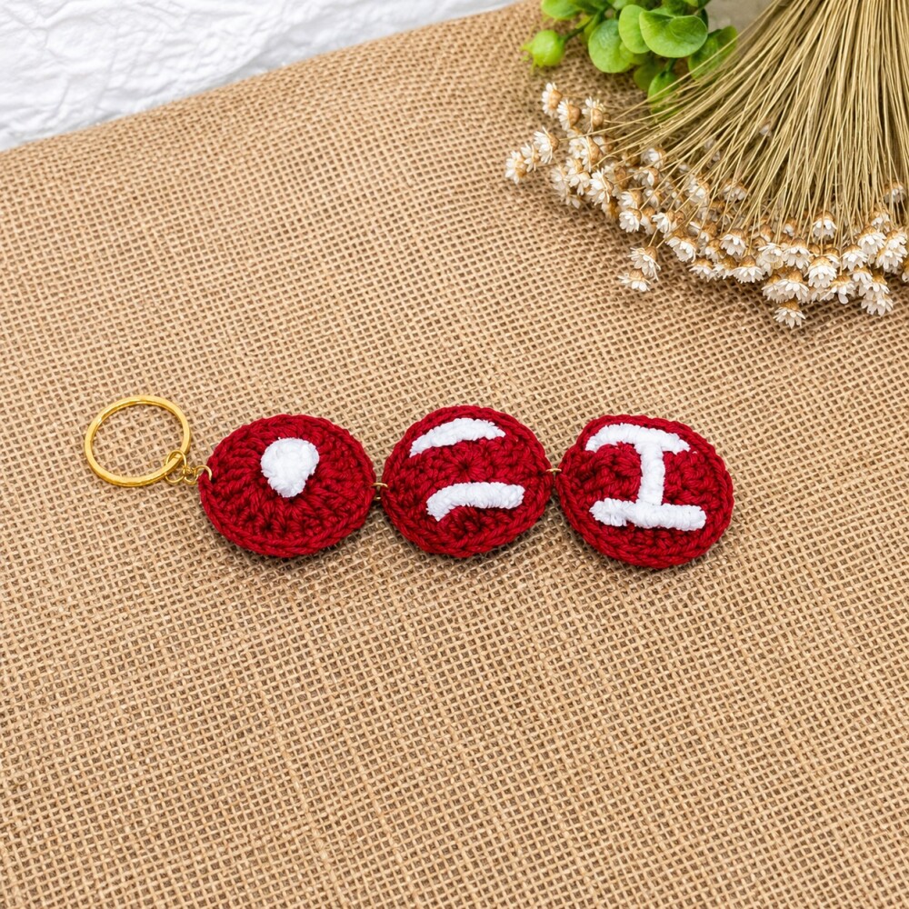 Chaveiro Bag Charm BTS Arirang em Amigurumi