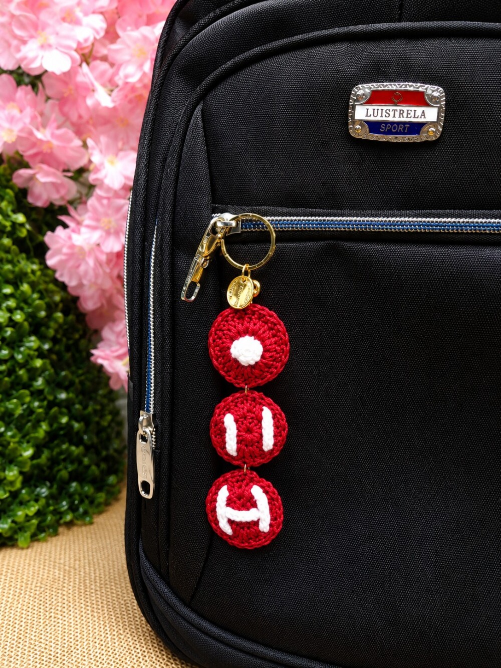 Chaveiro Bag Charm BTS Arirang em Amigurumi