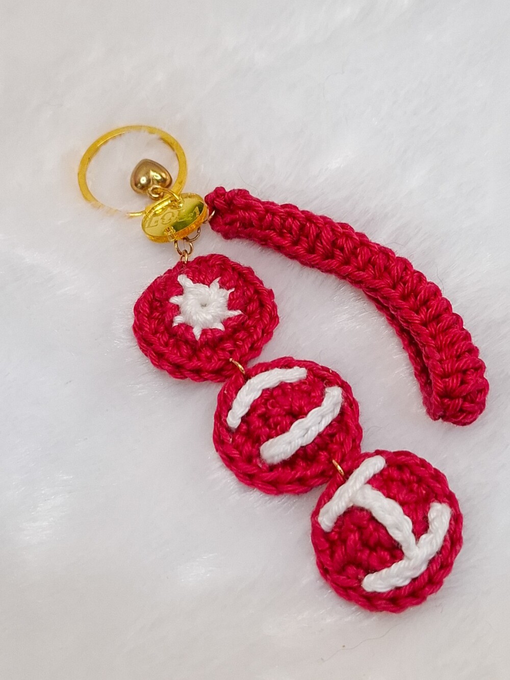 Chaveiro Bag Charm BTS Arirang em Amigurumi