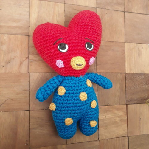 Amigurumi - Boneco Tata Taehyung Bts Bt21