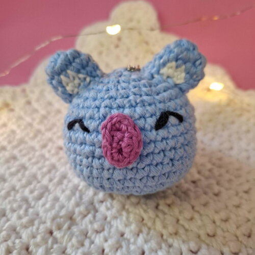 Chaveiro Amigurumi Koya do Bt21 Inspirado em Namjoon Bts