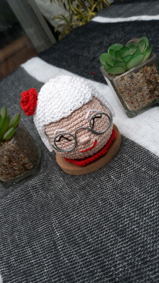 Pingente Enfeite Bola de Natal Personalizada - Mamãe Noel