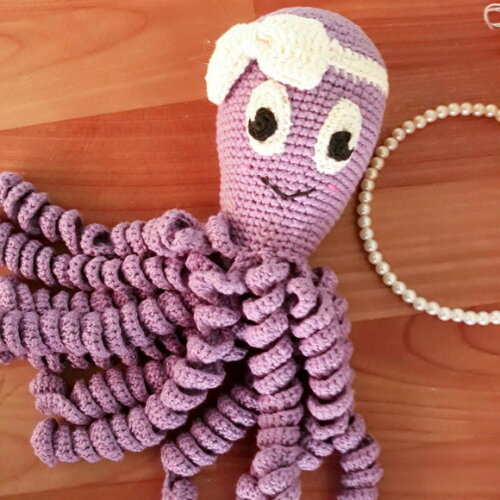 Polvo de Crochê Amigurumi - Terapêutico para Recém Nascido