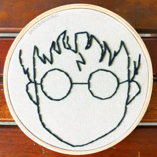 Quadro Harry Potter Bordado à mão- Modelo 10
