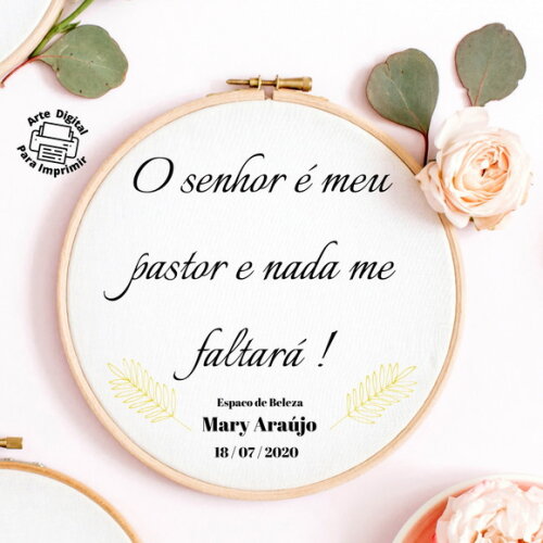 Risco para Bordar - Salmos - Personalizado
