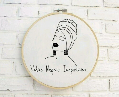 Risco para Bordar - Vidas Negras Importam