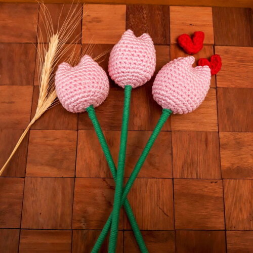 Tulipas de Crochê - Presente Dia dos Namorados