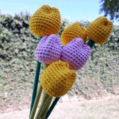 Tulipas de Crochê - Presente Dia dos Namorados