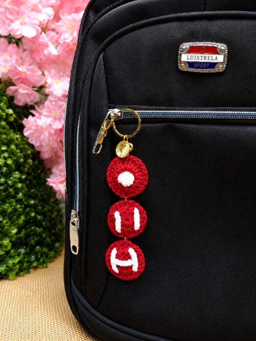 Chaveiro Bag Charm BTS Arirang em Amigurumi
