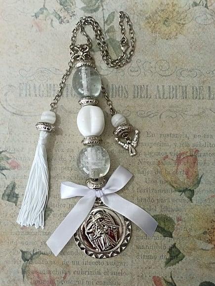 Medalhão de Berço Anjo da Guarda com Oração