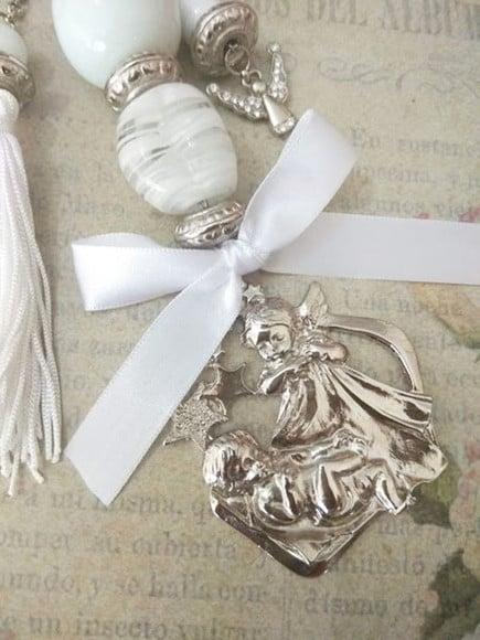Medalhão de Berço Anjo da Guarda Metal Vazado