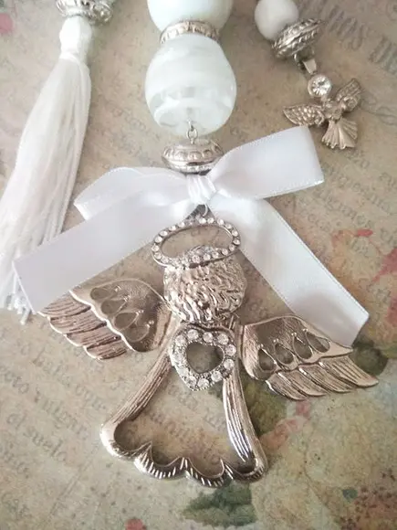 Medalhão Berço Anjo Guarda Vazado Coração