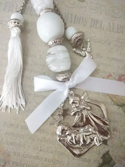 Medalhão de Berço Anjo da Guarda Metal Vazado