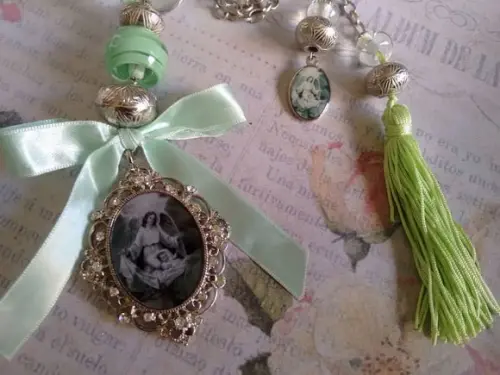 Medalhão de Berço Anjo da Guarda Verde