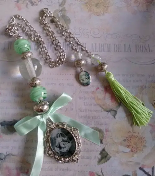 Medalhão de Berço Anjo da Guarda Verde